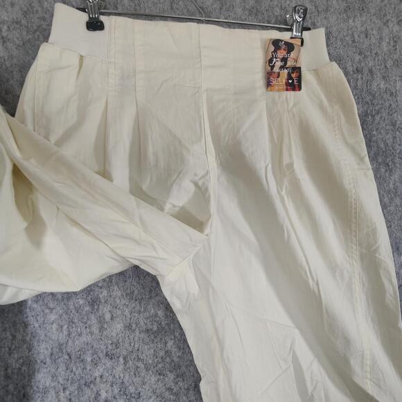 Wide Leg Pull up Comfortable Streetwear Relaxed Fit Casual Cargo Travel Pants - Picture 12 of 13